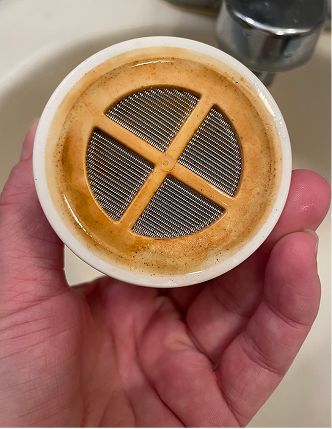 Used filter insert